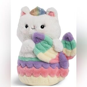 FAO Schwarz Glow Brights Toy Plush LED with Sound Meowmaid 12" Stuffed Animal